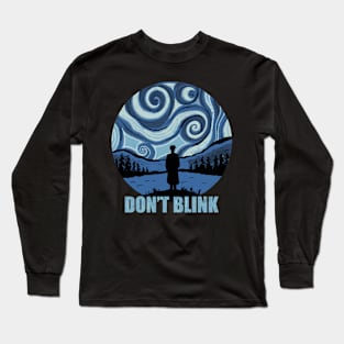 Don’t Blink Doctor Who Van Gogh Starry Night Long Sleeve T-Shirt